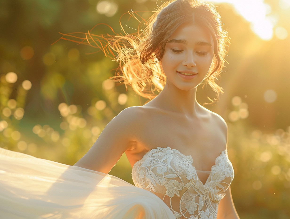 robe de mariée silhouette ventre