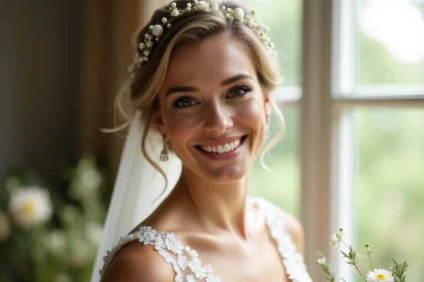 L’art de la coiffure de mariage pour cheveux courts