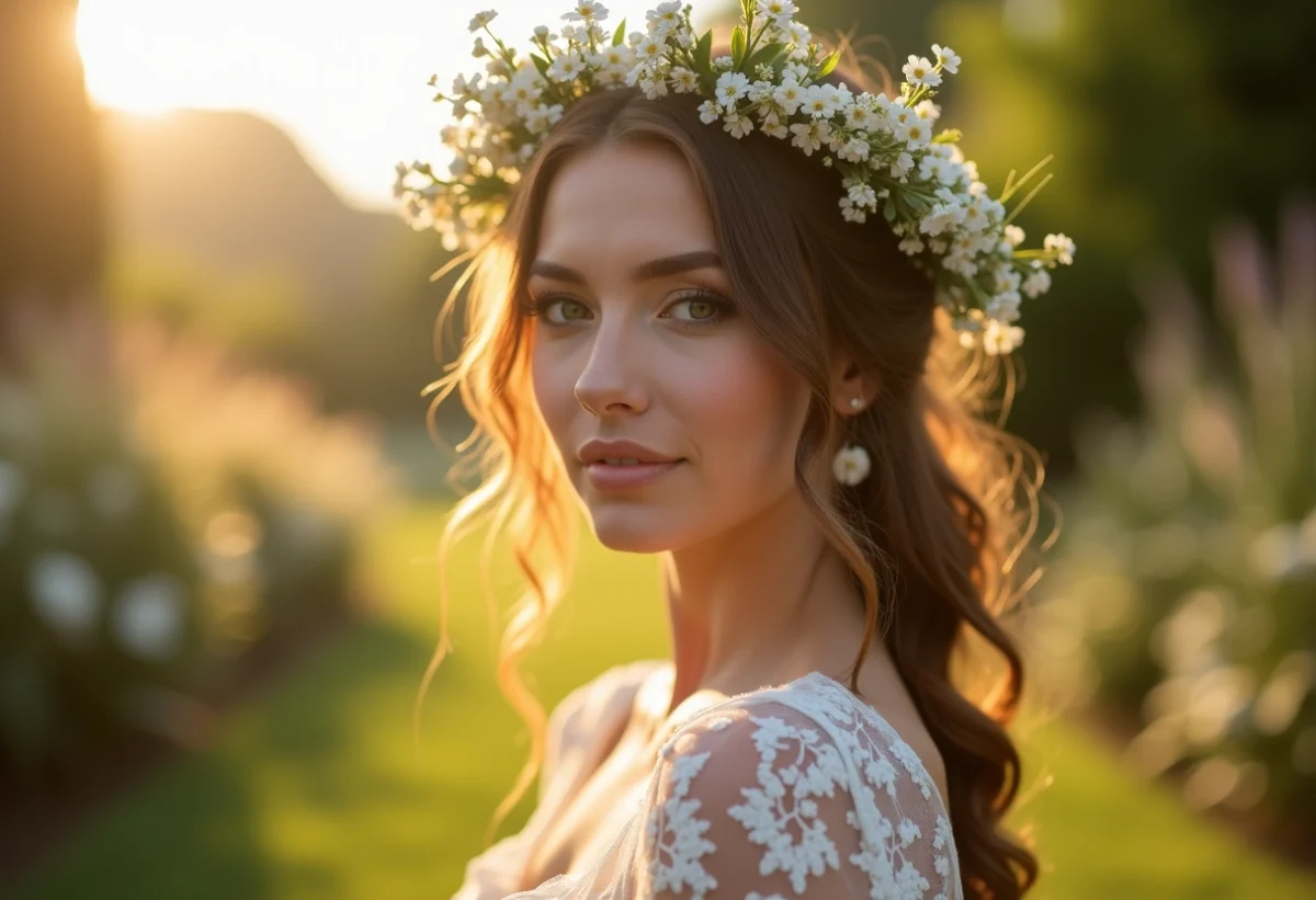 Coiffure de mariage simple : inspirations bohèmes et raffinées